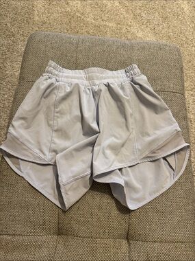 Purple/gray athletic shorts - Lululemon 4 inch high waisted